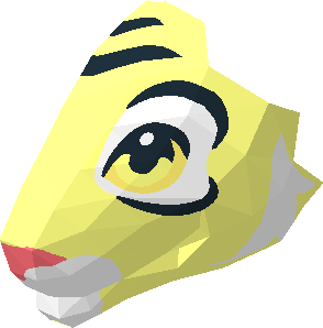 ~Animal Felid Tiger Head Eye Patch and Muzzle Pattern