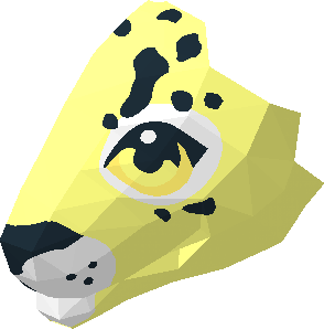 ~Animal Felid Leopard Head Black Spots and White Eye Patches and Muzzle Pattern