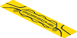 Sticker  0.8 x  3.8 with Porsche 911 GT3 RS Brake Caliper