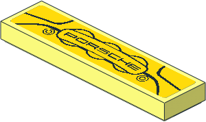 Tile  1 x  4 with Porsche 911 GT3 RS Brake Caliper Sticker