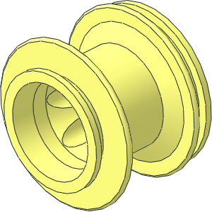 ~Wheel Rim 23 x 22 Offroad with Split Axlehole (Obsolete)