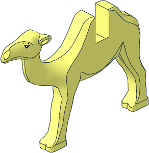 ~Animal Camel Body Half Left with Eye Pattern