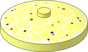 Dish 4 x  4 Inverted with White Force Field Pattern