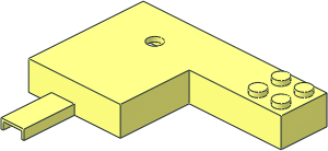 ~Train Track 12V Tapered Point Left Housing (Obsolete)