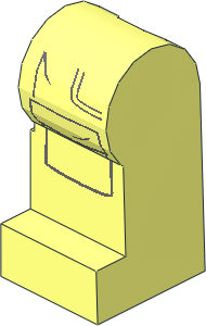 Minifig Leg Left with Dark Bluish Grey Pockets Outline Pattern