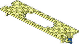 Train Base  6 x 22 Type 1 with Magnets (Complete)