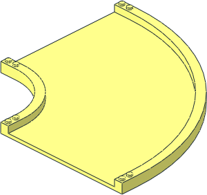 Car Track 24 x 16 x  1 Curved 90 Degrees