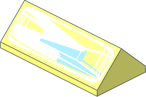 Slope Brick 45  2 x  4 Double with Headlamp Pattern
