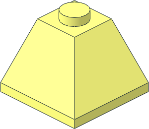 Slope Brick 45  2 x  2 Double Convex