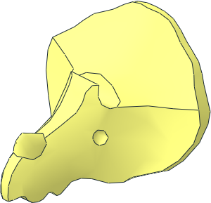 Animal Dinosaur Head Triceratops