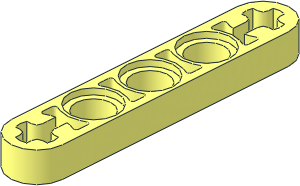 Technic Beam  5 x  0.5 Liftarm with Axle Holes at Both Ends