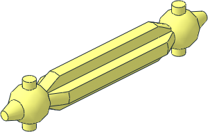 Technic Wheel Spindle Axle Driver Bar  4L
