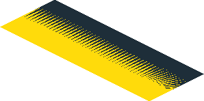 ~Sticker  2.6 x  3.5 with Black Lines and Rectangles and Red and White Danger Stripes Leaning Right - 4. Face