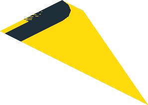 ~Sticker  2.6 x  3.5 with Black Lines and Rectangles and Red and White Danger Stripes Leaning Right - 5. Face