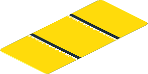 Sticker  1.2 x  2.6 with Black Lines