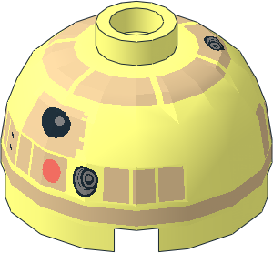 Cylinder  2 x  2 with Dome Top with SW Tan R2 Unit Pattern