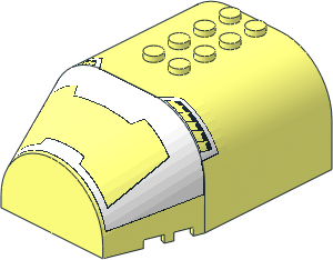Windscreen  6 x  8 x  3 Curved Canopy with Life on Mars Pattern