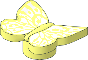 Animal Butterfly with Stud Tube with White Wings Pattern