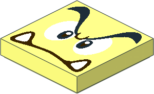 Tile  2 x  2 with Super Mario Goomba Face Pattern