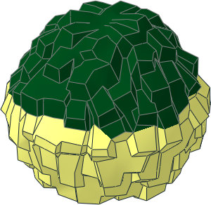 Minifig Cheerleader Pom Pom with Dark Green Pattern