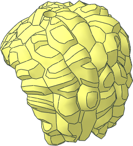 Minifig Hair Short with Curls and Corn Rows