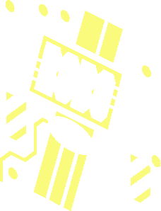 ~Minifig Torso with Gold Circuitry and Roboforce Logo Pattern - Coloured Areas