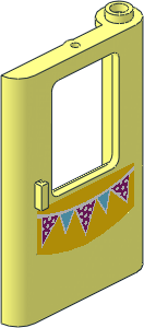 Train Door  1 x  4 x  5 Right with Bunting Sticker