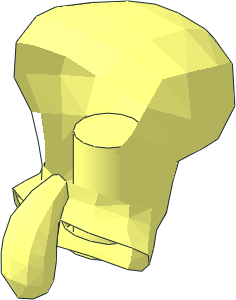 ~Minifig Head Spongebob Octopus - Without Patternable Area