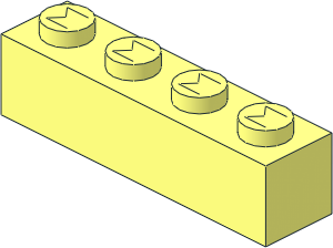Modulex Brick  1 x  4