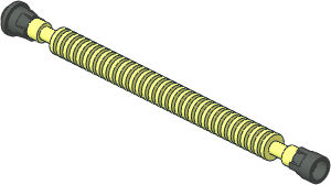 Hose Flexible 12L with Dark Grey Ends