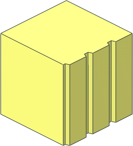 ~Modulex Profile Brick  1 x  1 x  Y