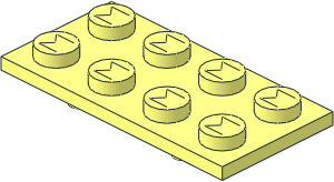 Modulex Plate  2 x  4 Turntable