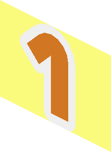 ~Number "1" for Minifig Torso Basketball NBA