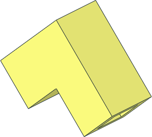 Modulex Brick Angled 45 2 x 1 Double