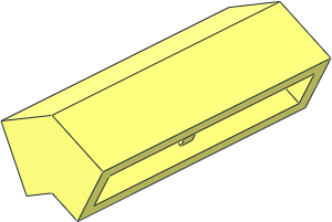 Modulex Brick Angled 27 2 x 4 Double