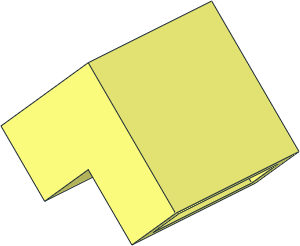 Modulex Brick Angled 45 2 x 2 Double