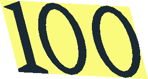 ~Glass for Window  1 x  4 x  5 with Bank Note, Coins and White Stripes Pattern - Black "100"