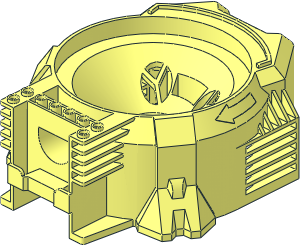 Hose Air Pump 16 x 14 x 13 Base with Fins