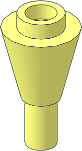 Cone  1 x  1 Inverted with Shaft