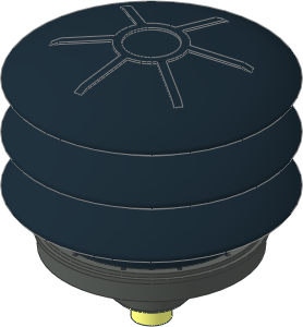 Hose Air Pump 16 x 14 x 13 Valves and Pump with Dark Grey Casing and Ring (Complete)