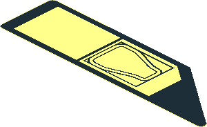 Sticker  1.1 x  3.9 with Black Air Vent on Trasparent Background