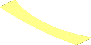 ~Sticker Back  1.8 x  3.9 Irregular