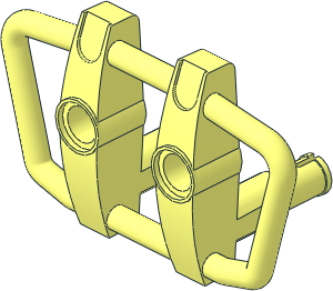 Technic Grille  6 x  4 x  3 with  2 Pins and  2 Pin Holes