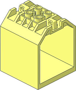 Container  4 x  4 x  4 with 2 Click Hinges