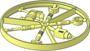 Minifig Tool Mechanical, 6 on Sprue