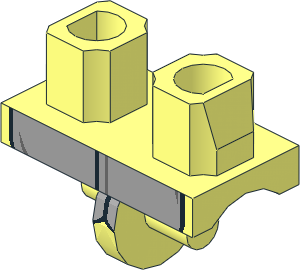 Minifig Hips with Light Bluish Grey Turtle Shell Pattern