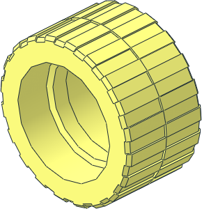 Tyre 14/ 25 x 17 Shallow Staggered Treads