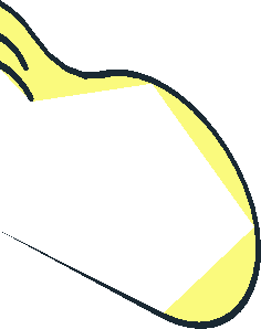 ~Brick  2 x  4 x  2 with Curved Top with Dragon Face Pattern - Mouth Half