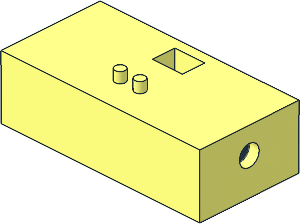 Brick  2 x  4 with 2 Black Axle Bushes for Car Steering-Gear Axle