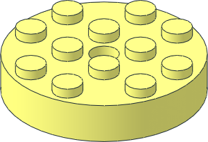 Turntable  4 x  4 x  0.667 Locking Top